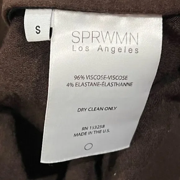 SPRWMN Dark Chocolate Micro Flare City Leggings Women’s Small - Picture 3 of 4